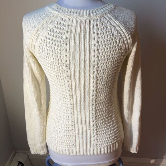 Lilly Pulitzer White Open Knit Long Sleeve Sweater, Small. Preppy, oldmoney, coa - Picture 7 of 12